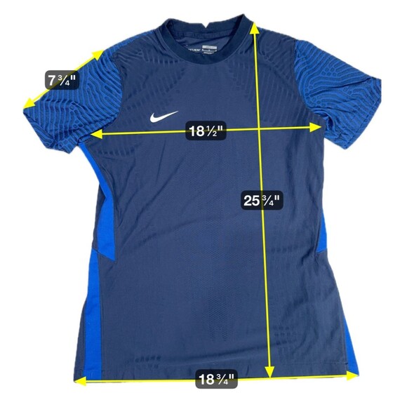 Nike Vaporknit 3  Womens Medium Soccer Top Jersey Shirt  Blue CW3138-419 NEW - Picture 2 of 7